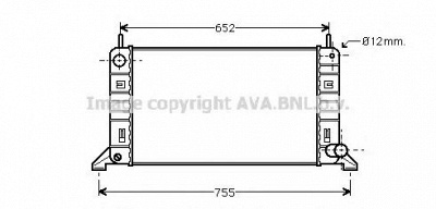 AVA QUALITY COOLING fd2158 -  Радиатор, охлаждение двигателя